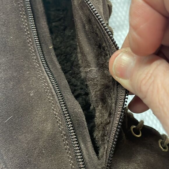 L.L.Bean Moccasin Tall Boots Size 6 Leather Suede - Picture 5 of 9